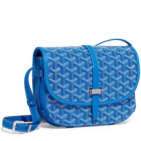 goyard belvedere messenger goyardine pm blue|Goyard Goyardine Belvedere PM .